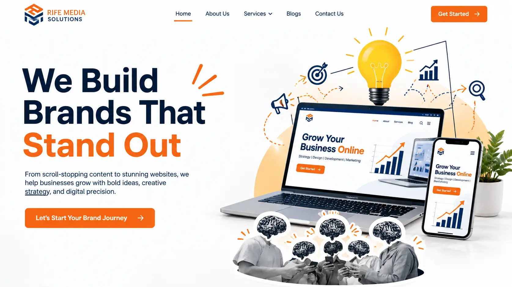 Website Development Services in Surat: Complete Guide 1 RIFE Media Solutions Hero Mockup